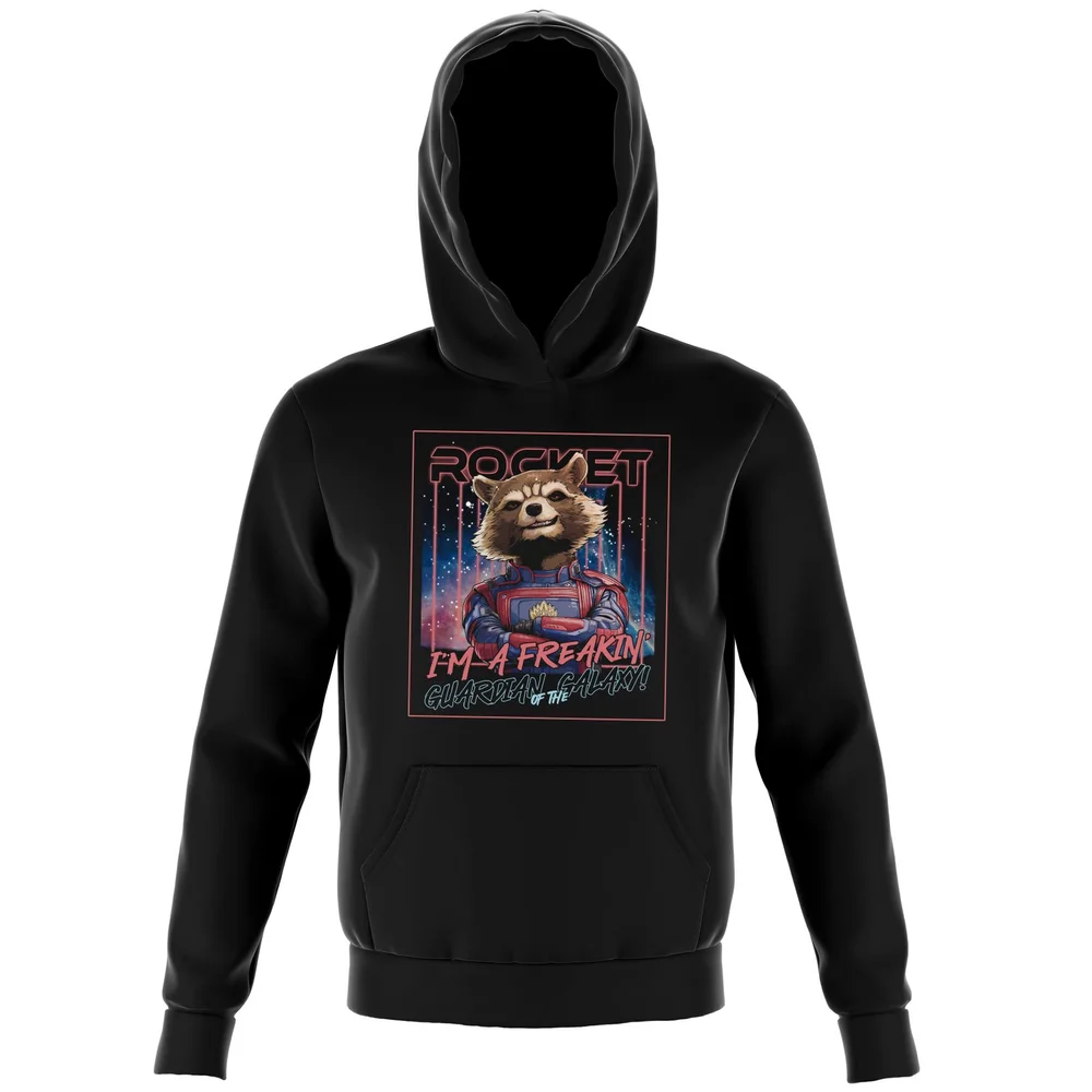 Guardians of the Galaxy Glowing Rocket Raccoon Kids' Hoodie - Black - 3-4 ans Image 1