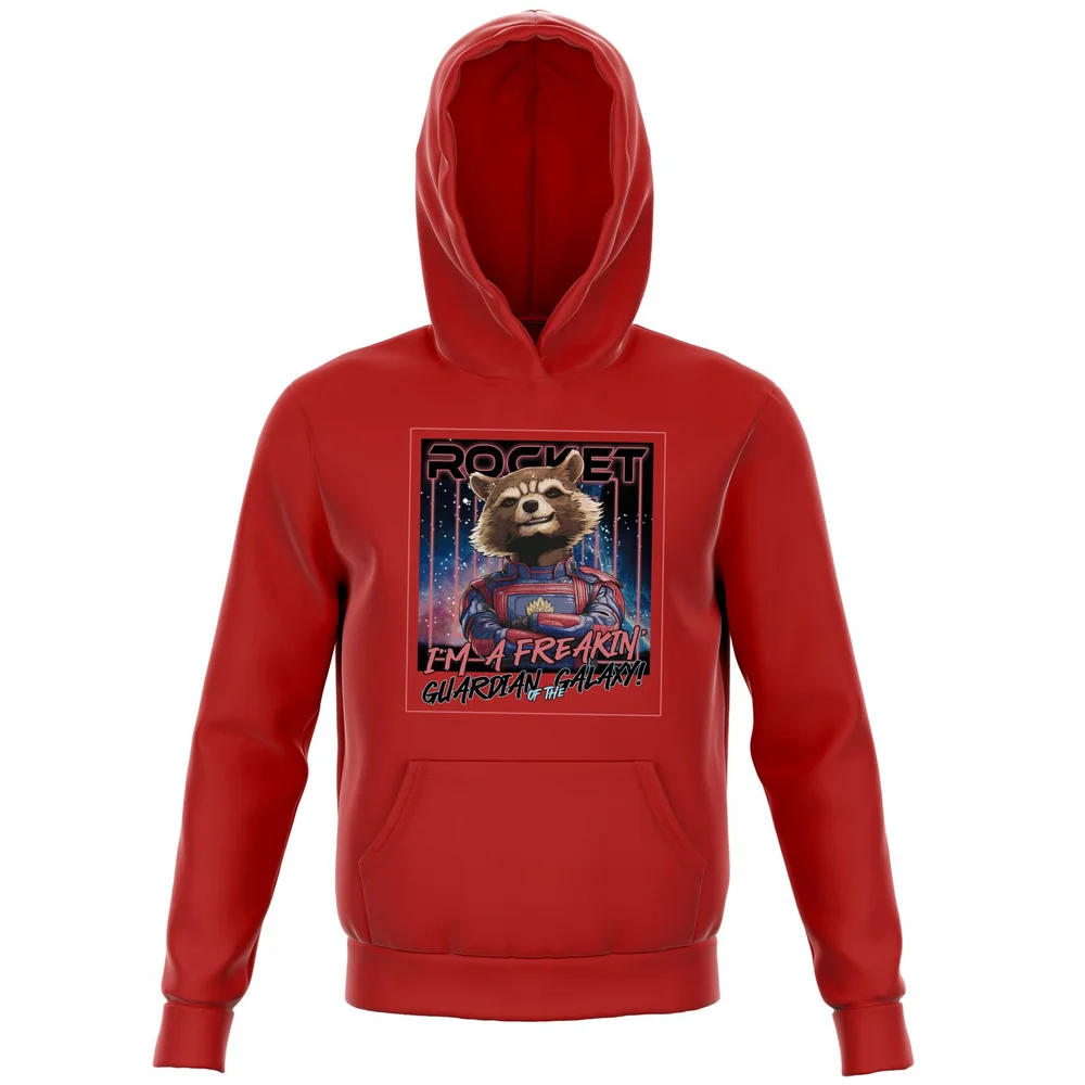 Guardians of the Galaxy Glowing Rocket Raccoon Kids' Hoodie - Red - 3-4 ans Image 1