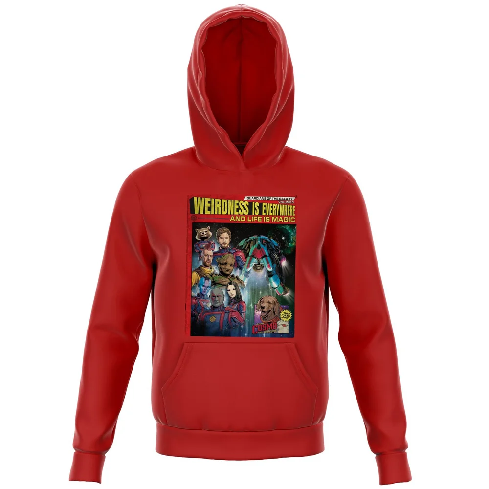 Guardians of the Galaxy Weirdness Is Everywhere Comic Book Cover Kids' Hoodie - Red - 3-4 ans Image 1