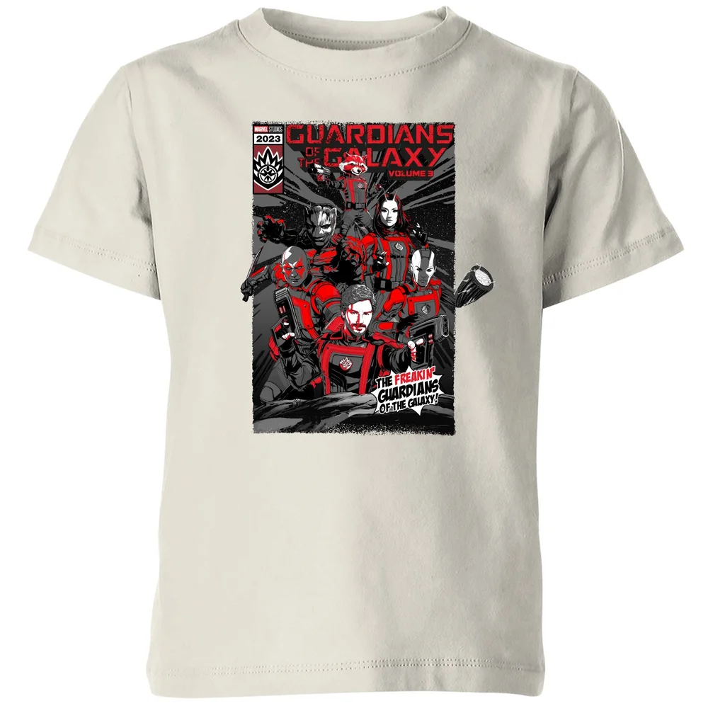Guardians of the Galaxy The Freakin' Comic Book Cover Kids' T-Shirt - Cream - 3-4 ans Image 1