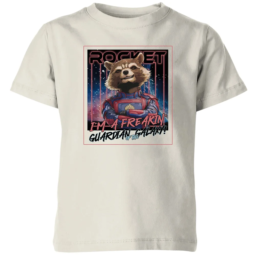 Guardians of the Galaxy Glowing Rocket Raccoon Kids' T-Shirt - Cream - 3-4 ans Image 1