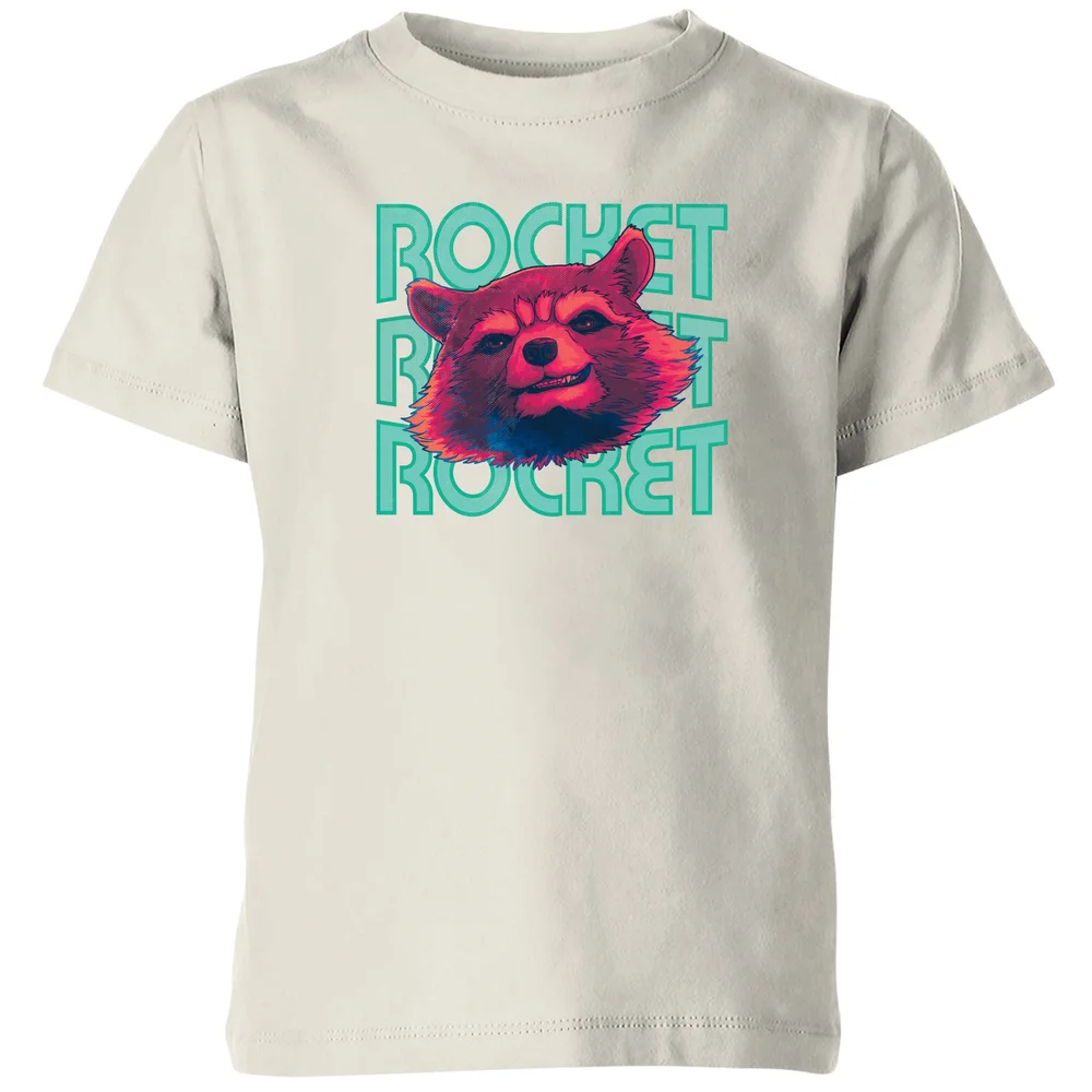 Guardians of the Galaxy Rocket Repeat Kids' T-Shirt - Cream - 3-4 ans Image 1