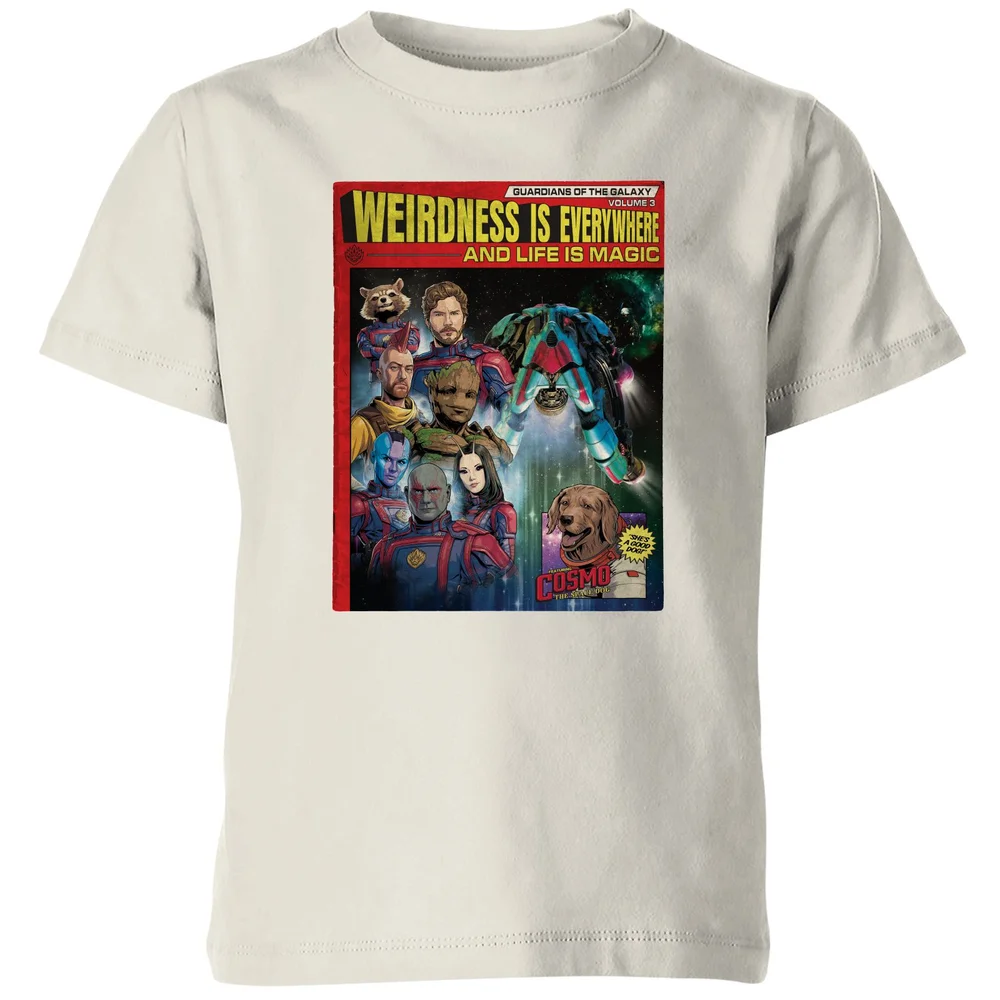 Guardians of the Galaxy Weirdness Is Everywhere Comic Book Cover Kids' T-Shirt - Cream - 3-4 ans Image 1
