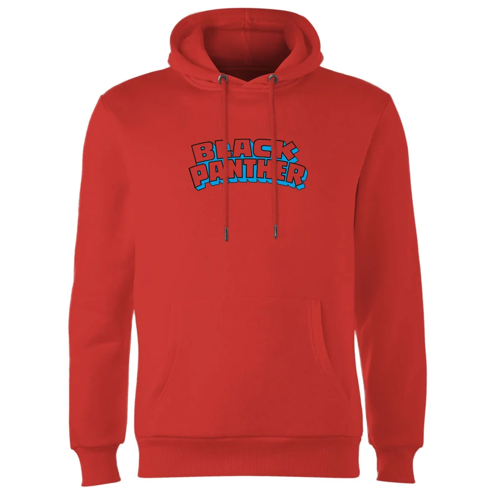 Avengers Black Panther Comics Logo Hoodie - Red - S - Rouge Image 1