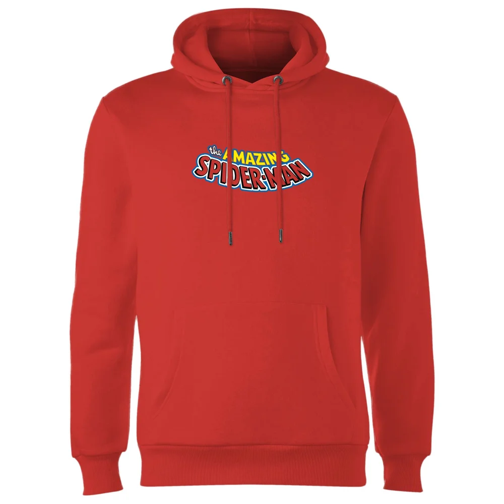 Avengers Spiderman Comics Logo Hoodie - Red - S - Rouge Image 1