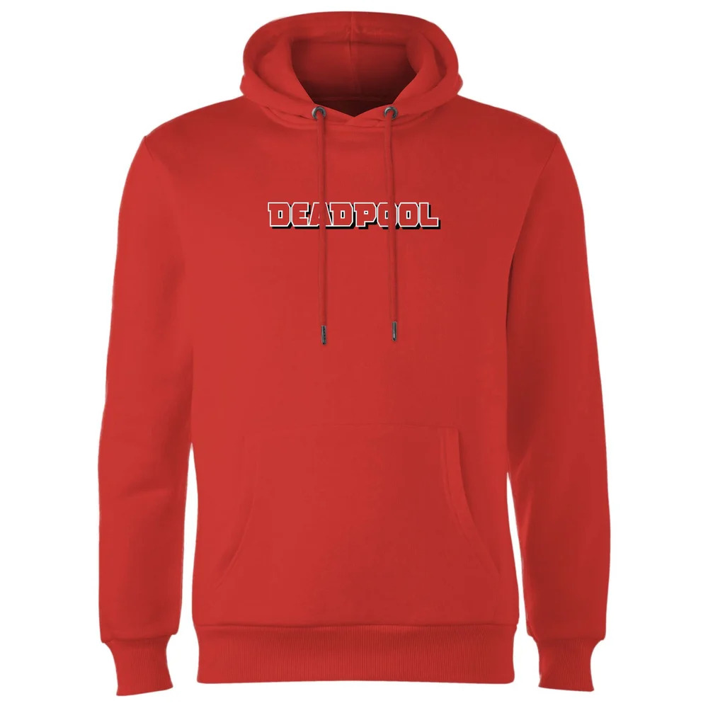 Avengers Deadpool Comics Logo Hoodie - Red - S - Rouge Image 1