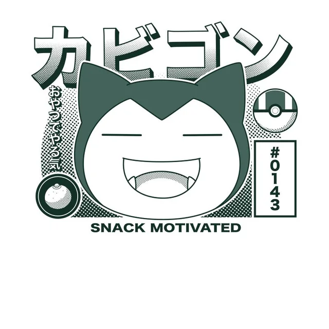 Pokémon Snorlax I'm Hungry T-Shirt - White