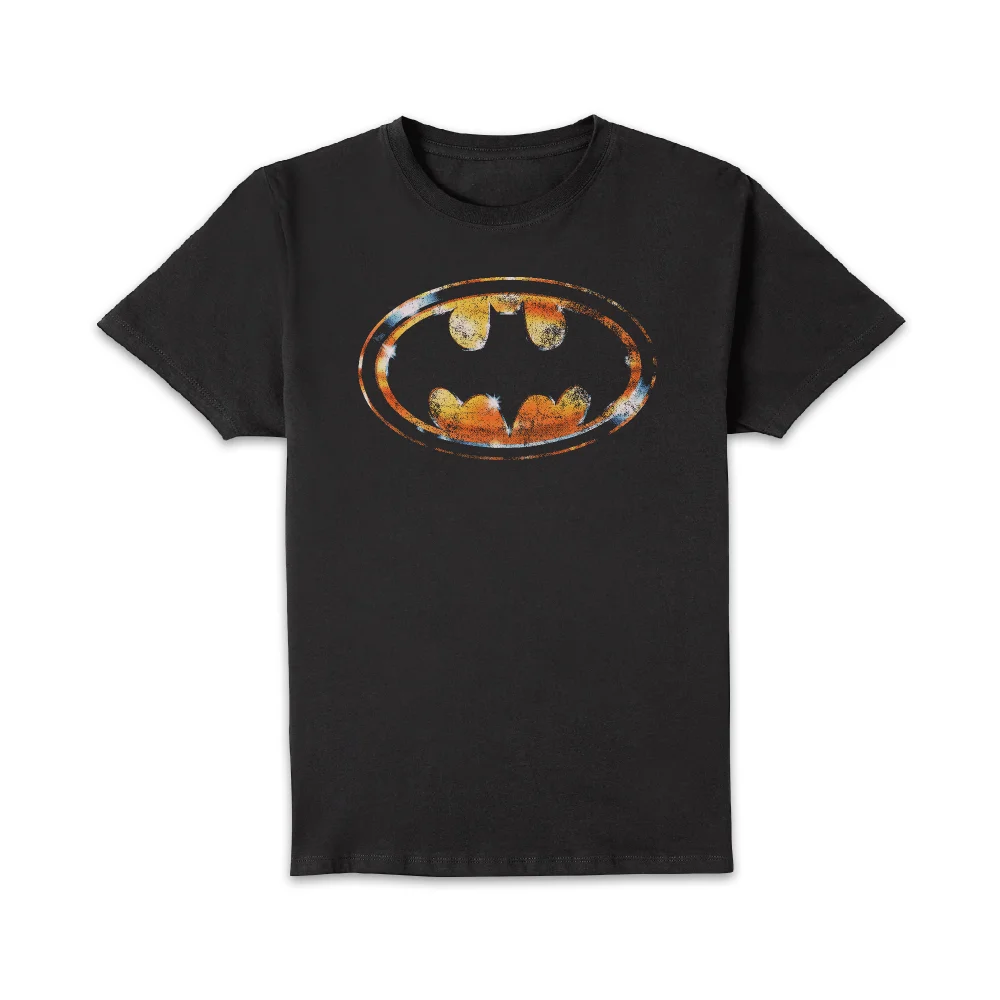 BATMAN Bat Logo Distressed Unisex T-Shirt - Black - S - Noir Image 1