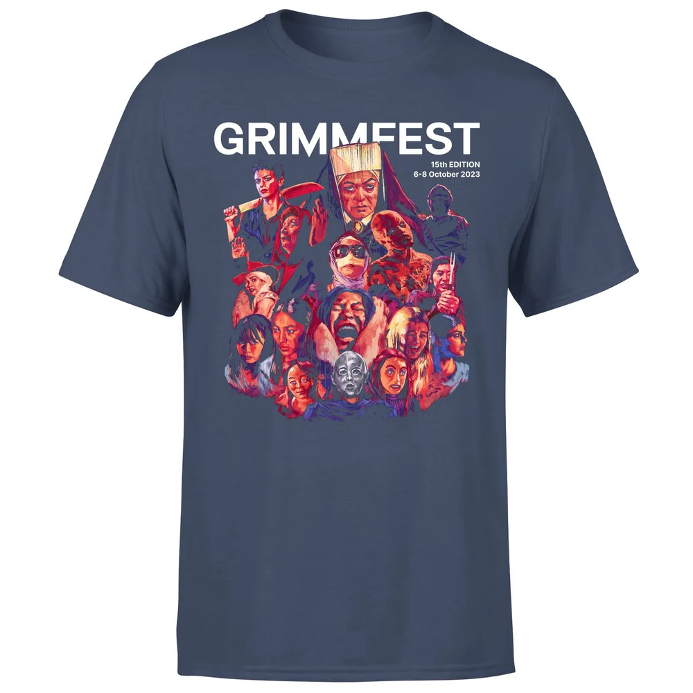 GRIMMFEST STAFF 2023 Men's T-Shirt - Navy - S - Bleu Marine Image 1