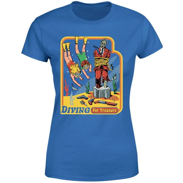 Diving For Treasure Women's T-Shirt - Blue