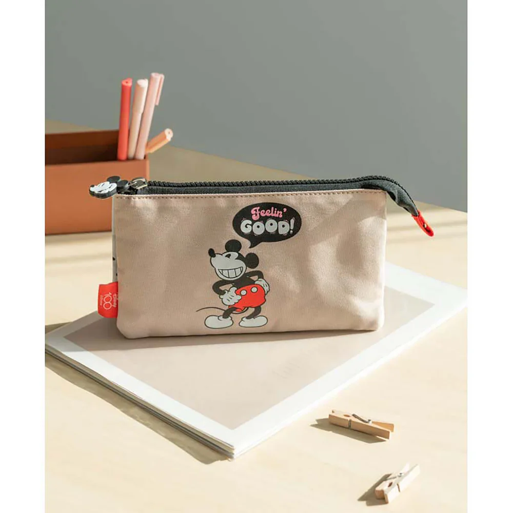 Disney Mickey 100Th Anniversary 3 Compartment Case Image 1