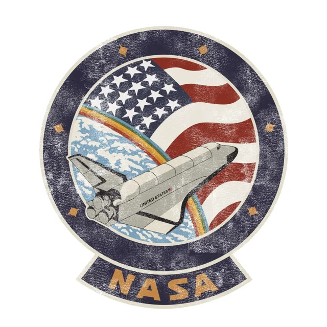 NASA Shuttle Emblem Unisex T-Shirt - White