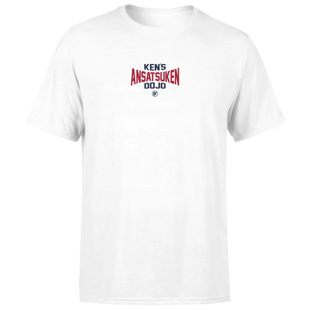 Street Fighter Ken's Dojo Unisex T-Shirt - White - S - Blanc Image 1