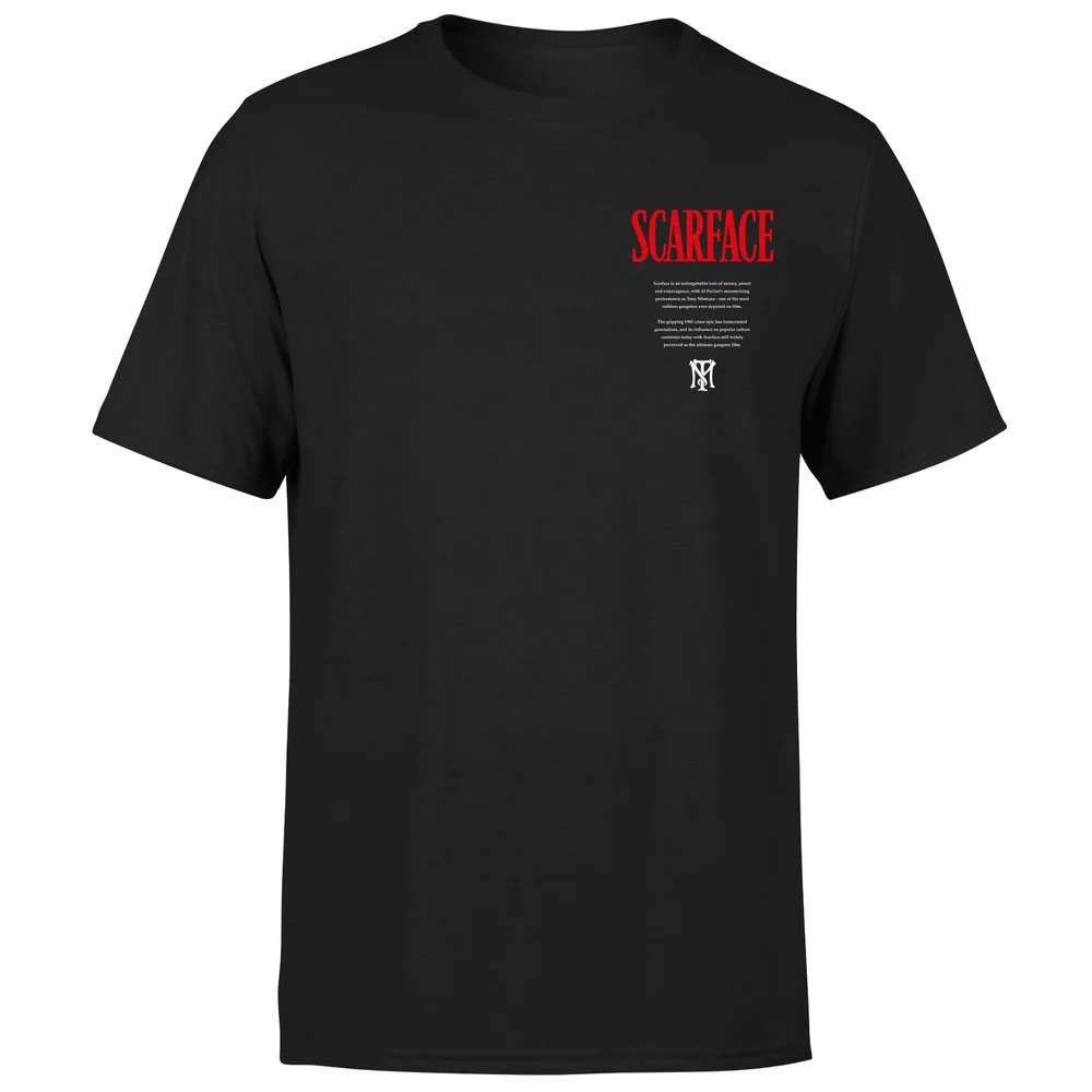 Scarface Tony Montana Unisex T-Shirt - Black - XXL - Noir Image 1