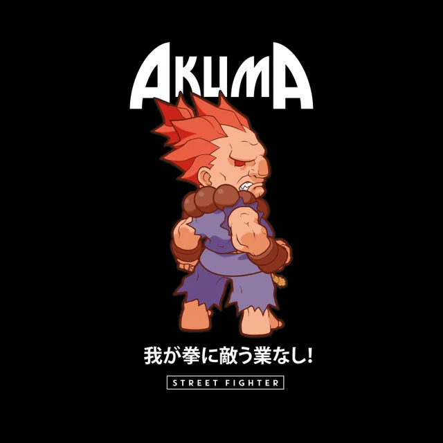 Street Fighter Akuma Unisex T-Shirt - Black