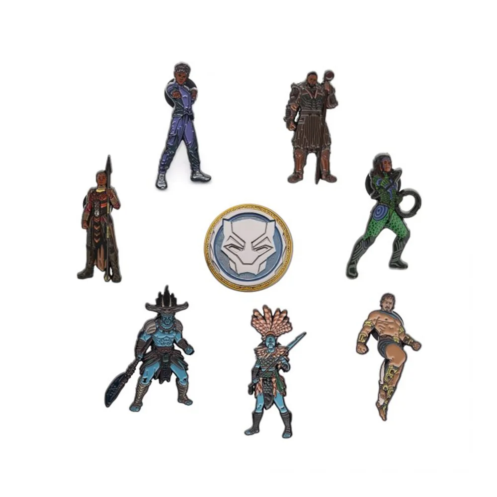 SalesOne Marvel Black Panther Wakanda Forever Characters Pin Set Image 1