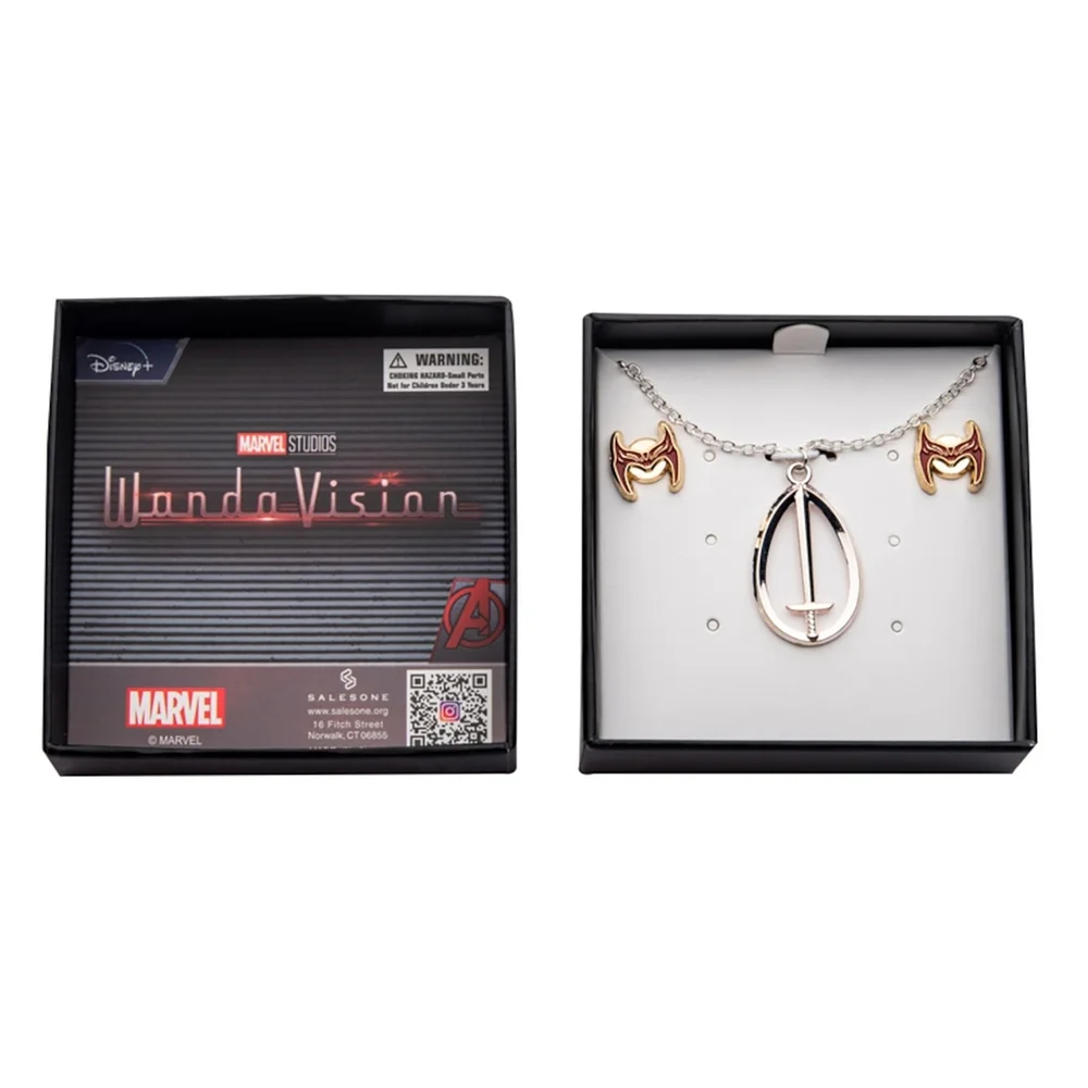 SalesOne Marvel Wandavision S.W.O.R.D Necklace & Earring Set Image 1