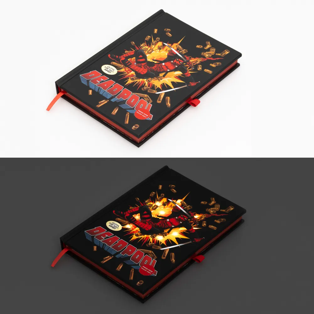 Marvel Deadpool A5 Premium Notebook With Light Image 1