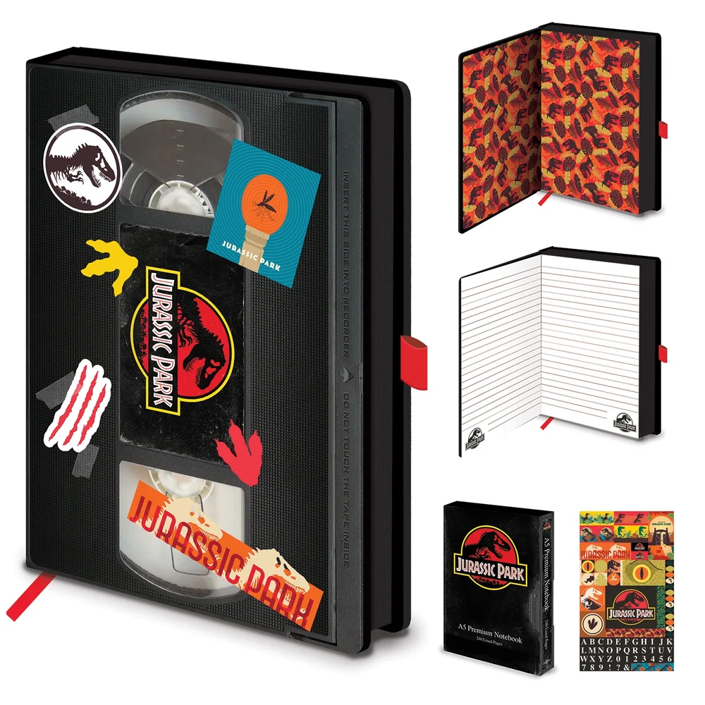 Jurassic Park A5 VHS Notebook Image 1