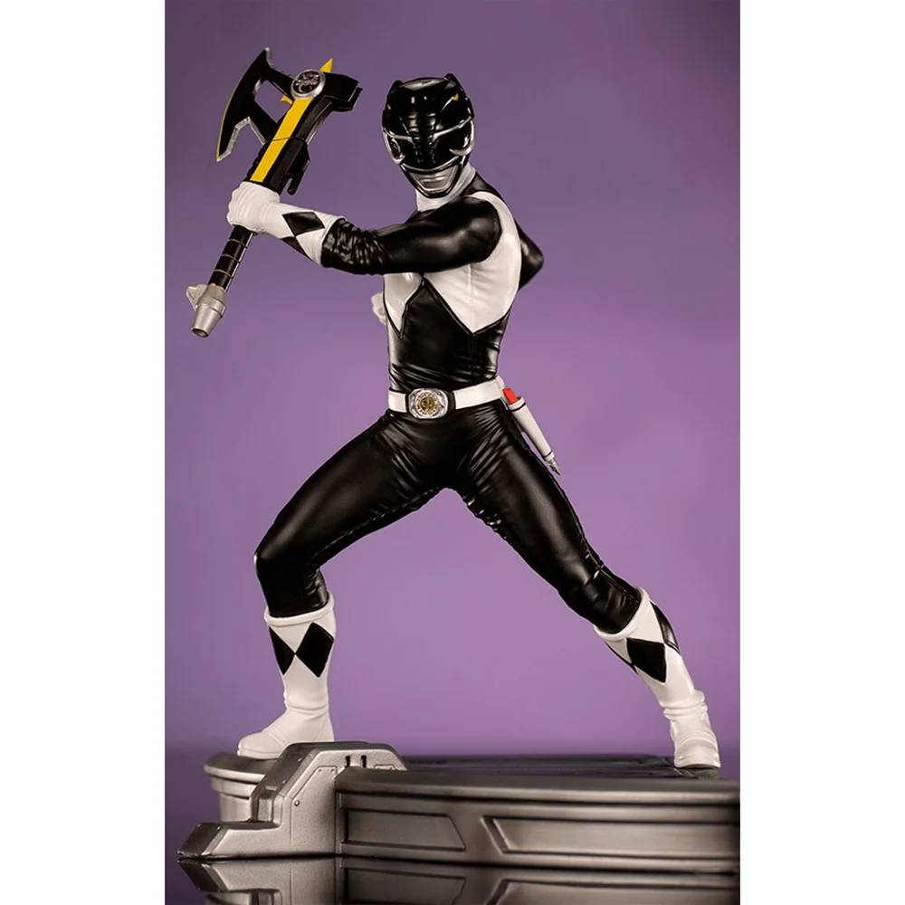 Iron Studios Black Ranger BDS Mighty Morphin Power Rangers Art Scale 1/10 Collectible Statue (17cm) Image 1