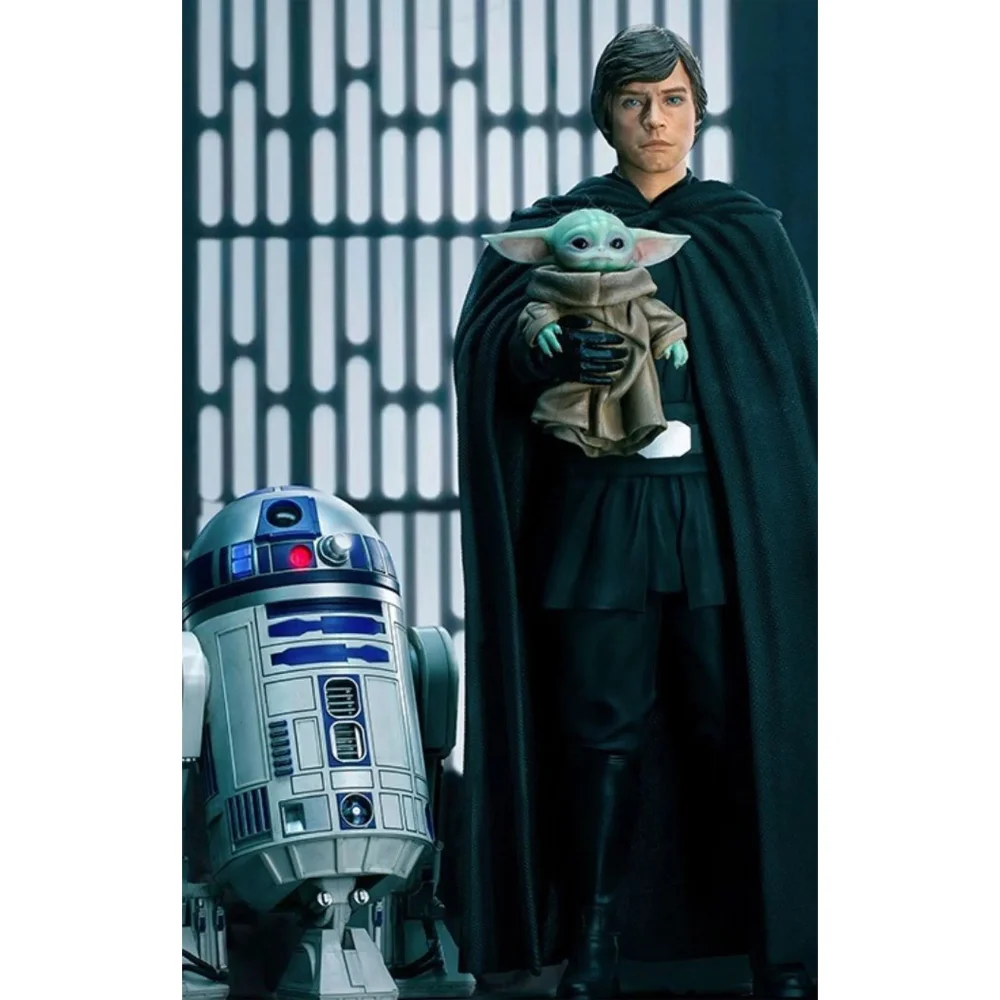 Iron Studios Luke Skywalker, R2D2 And Grogu The Mandalorian Legacy Replica 1/4 Collectible Statue (54cm) Image 1