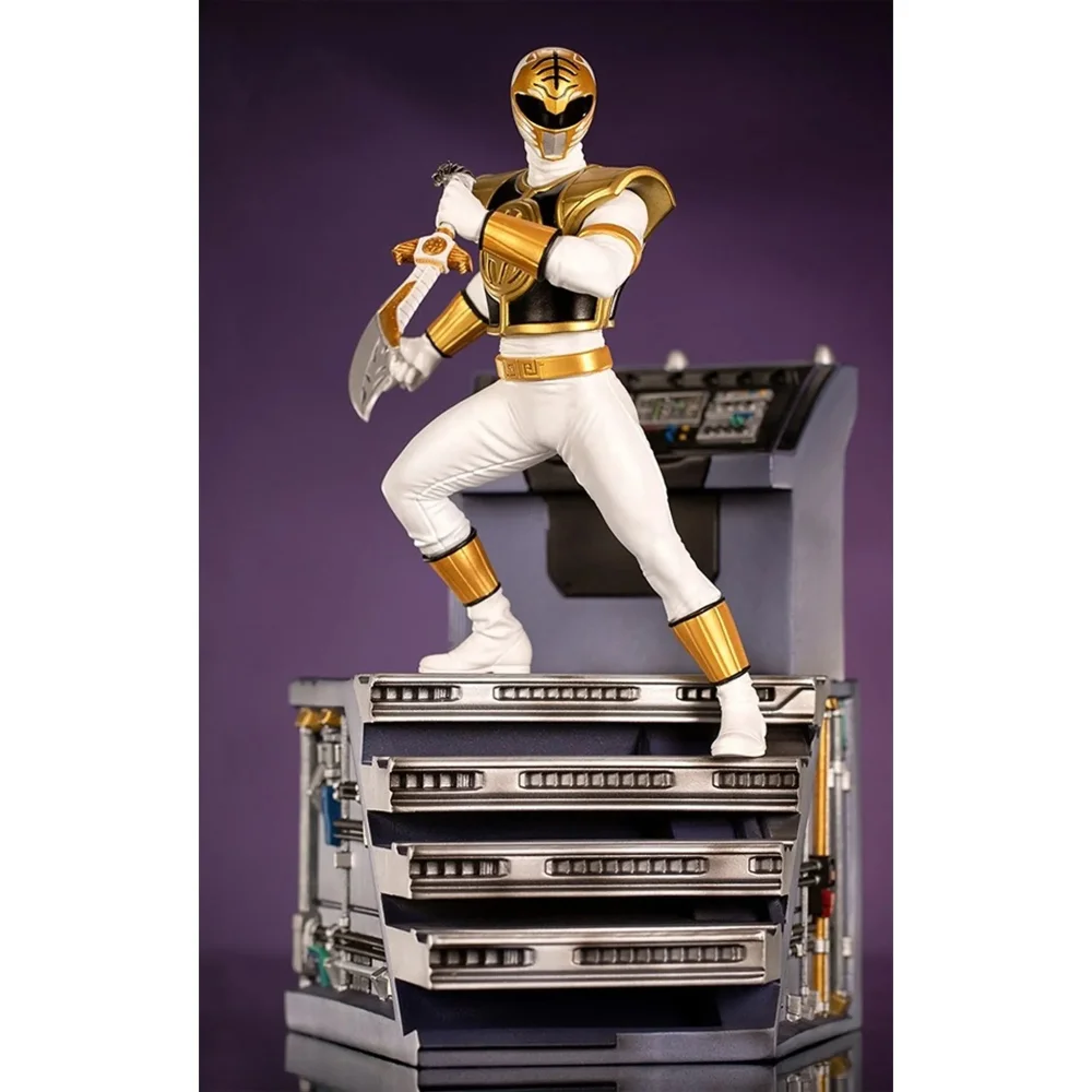 Iron Studios White Ranger BDS Mighty Morphin Power Rangers Art Scale 1/10 Collectible Statue (22cm) Image 1