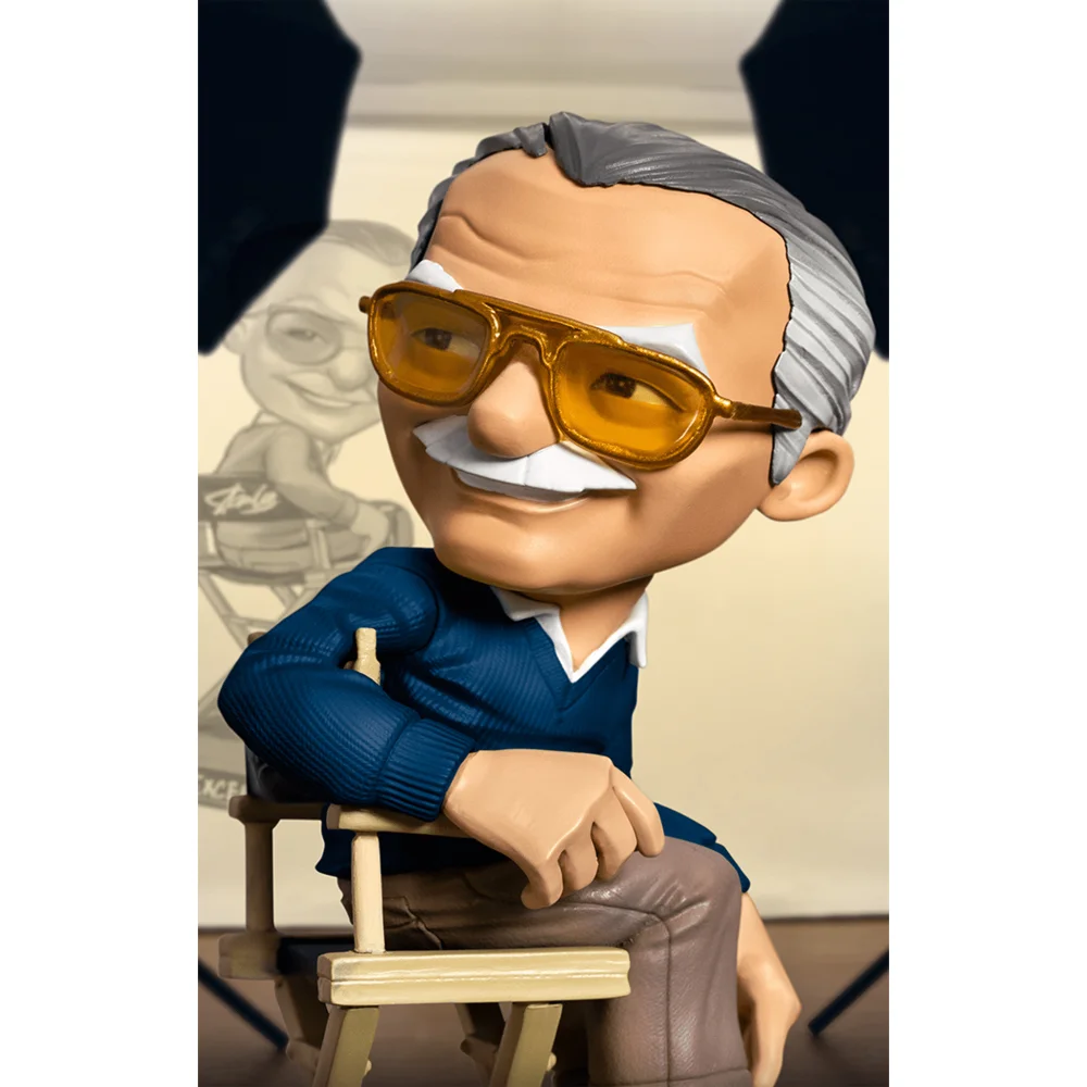 Iron Studios Stan Lee (Blue) Pow! Minico Figure (14cm) Image 1