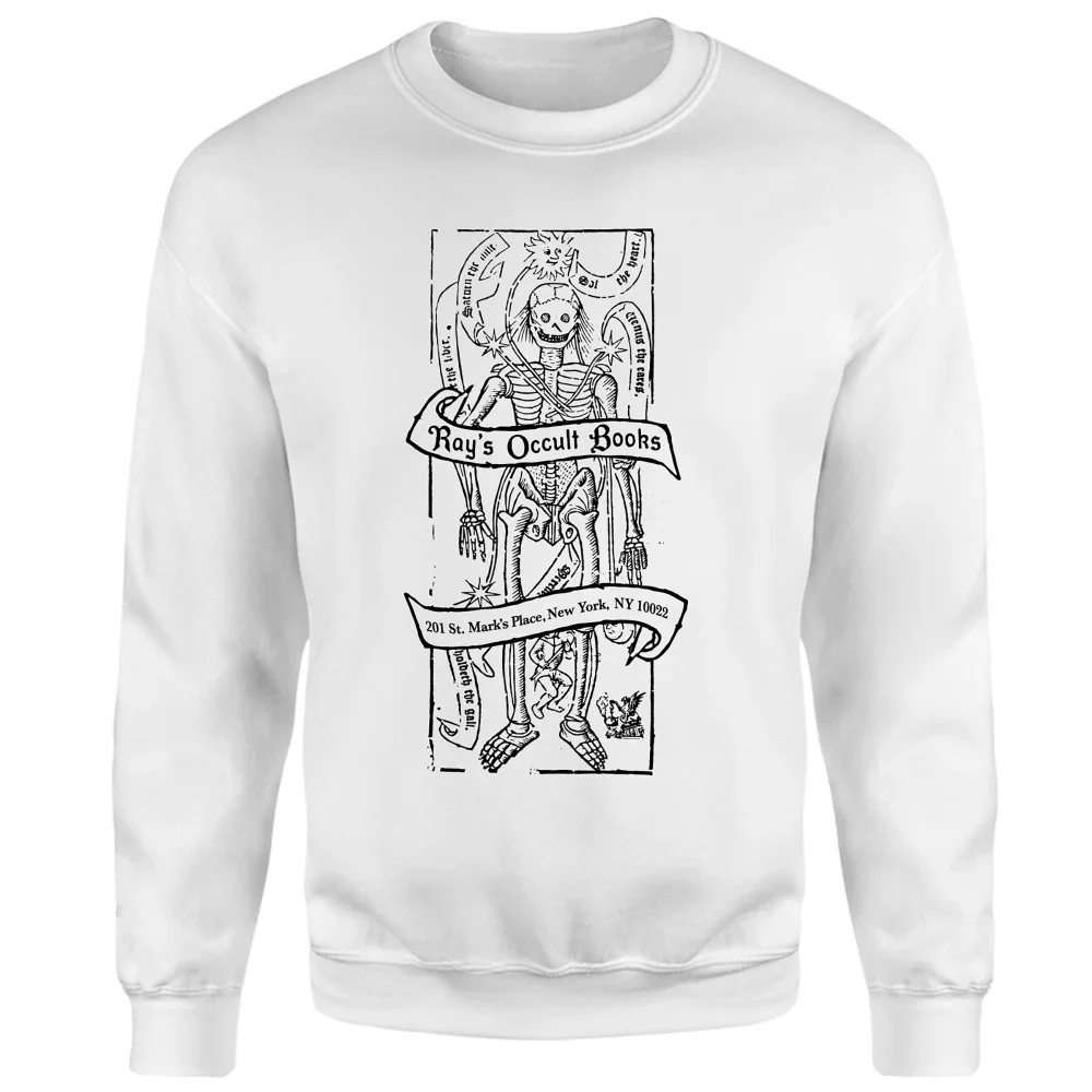 Ghostbusters Ray's Occult Candle Sweatshirt - White - XL Image 1