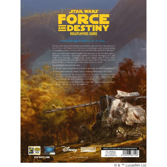 Star Wars Force and Destiny RPG: Chronicles of the Gat