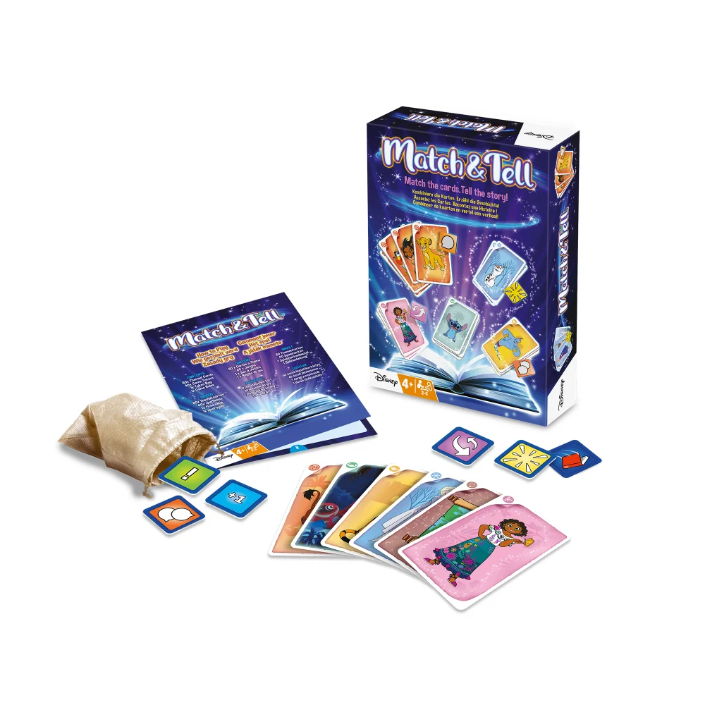 Disney Match & Tell Card Game Image 1