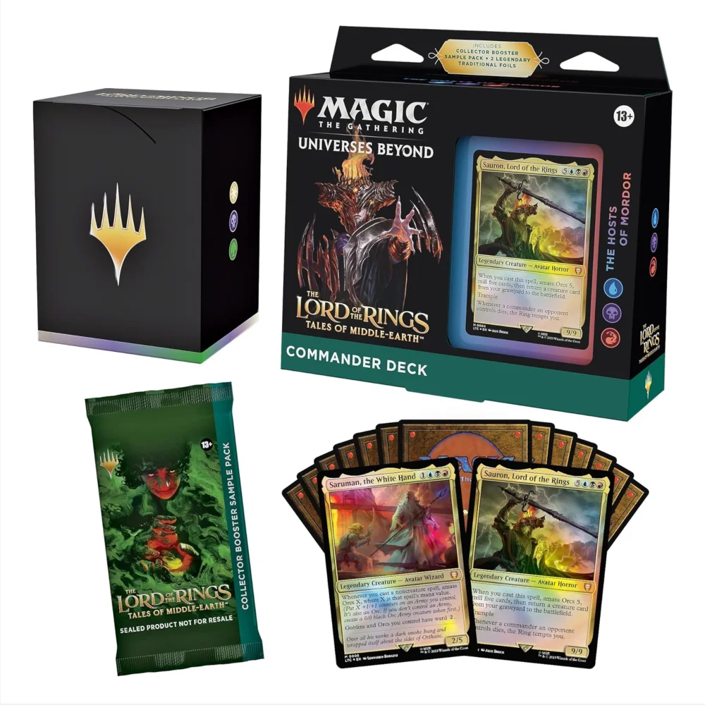 Magic: The Gathering The Lord Of The Rings: Tales Of Middle-Earth The Hosts Of Mordor Commander Deck Image 1