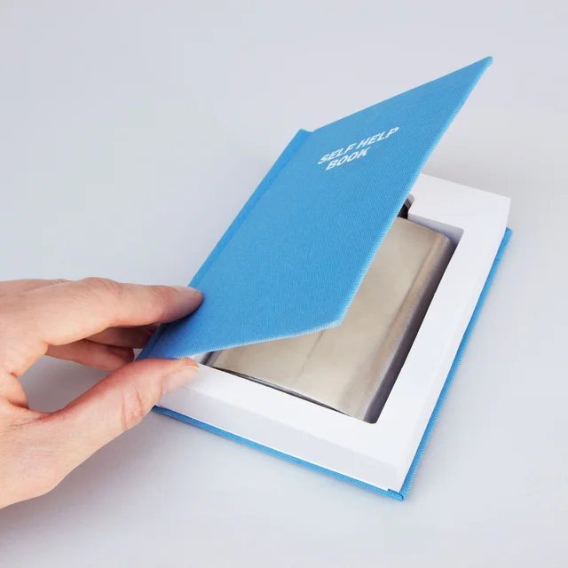 SELF HELP FLASK IN A BOOK
