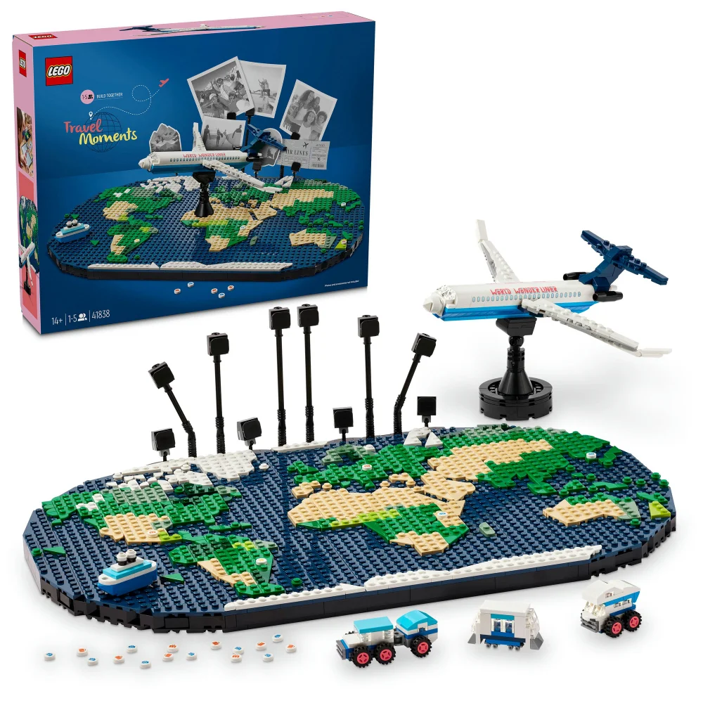 LEGO Family Travel Moments World Map Building Toy Set 1838 Image 1
