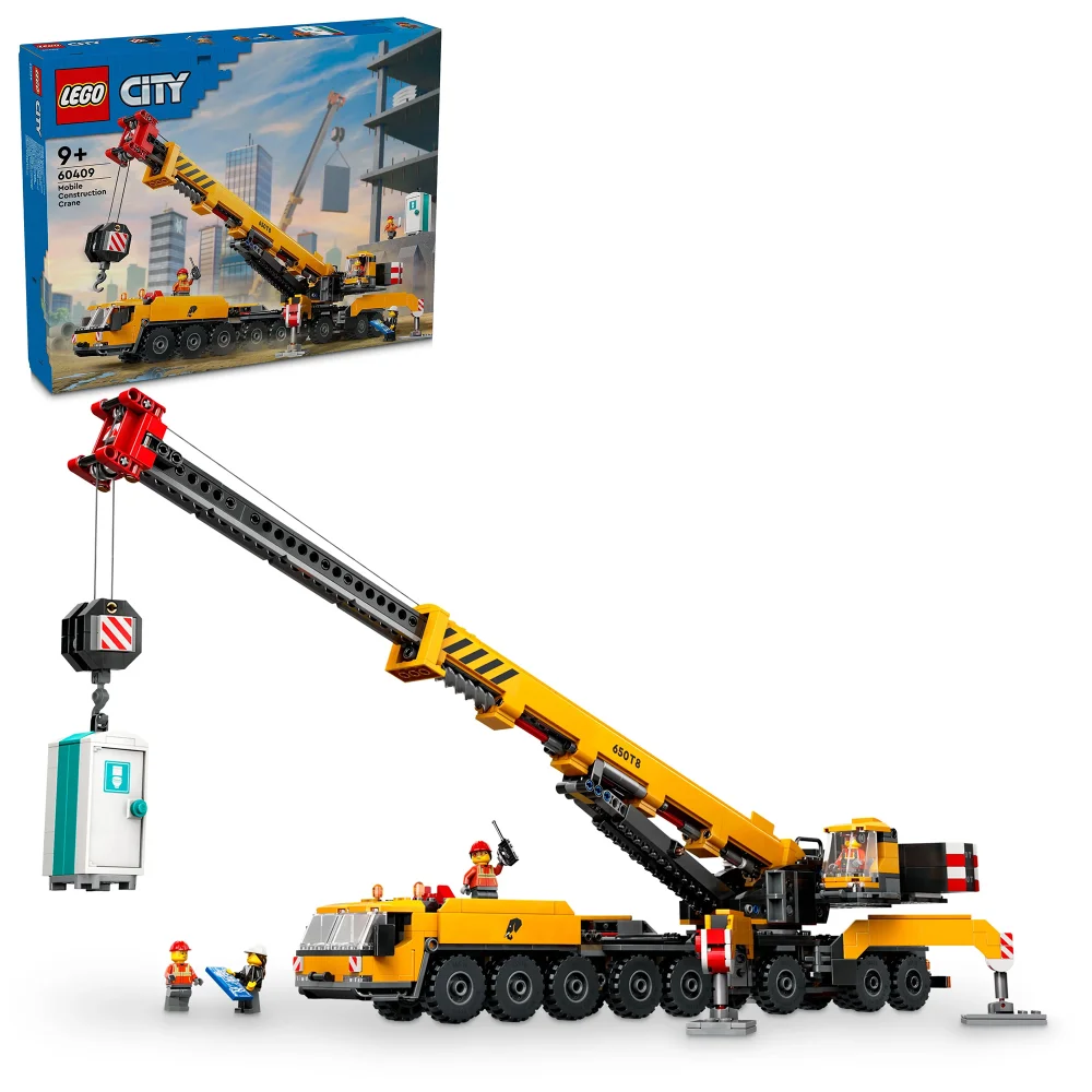 LEGO City Yellow Mobile Construction Crane Toy Set 60409 Image 1