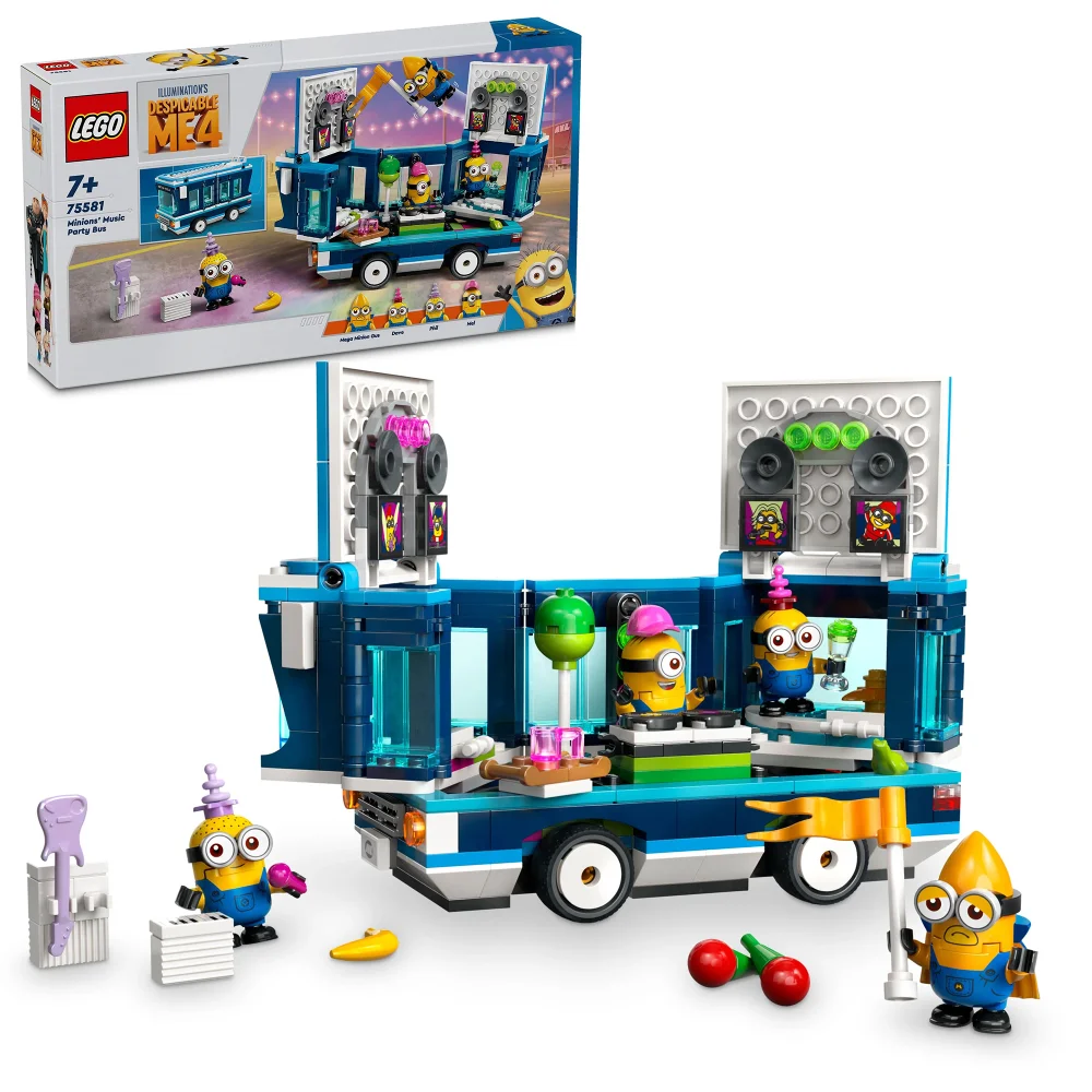 LEGO Despicable Me Minions’ Music Party Bus Toy Set 75581 Image 1