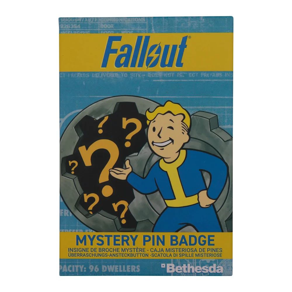 Fallout Mystery Pin Badge CDU Containing 12 Blind Boxes by Fanattik Image 1