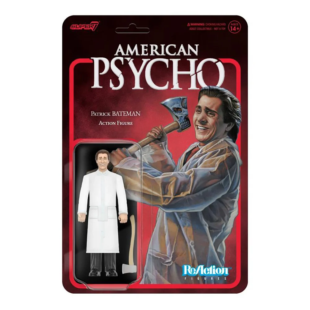 Super7 American Psycho ReAction Wave 1 - Patrick Bateman (Raincoat) Action Figure Image 1