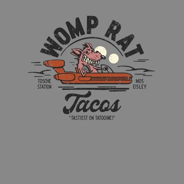 Star Wars Womp Rat Tacos Unisex T-Shirt - Grey
