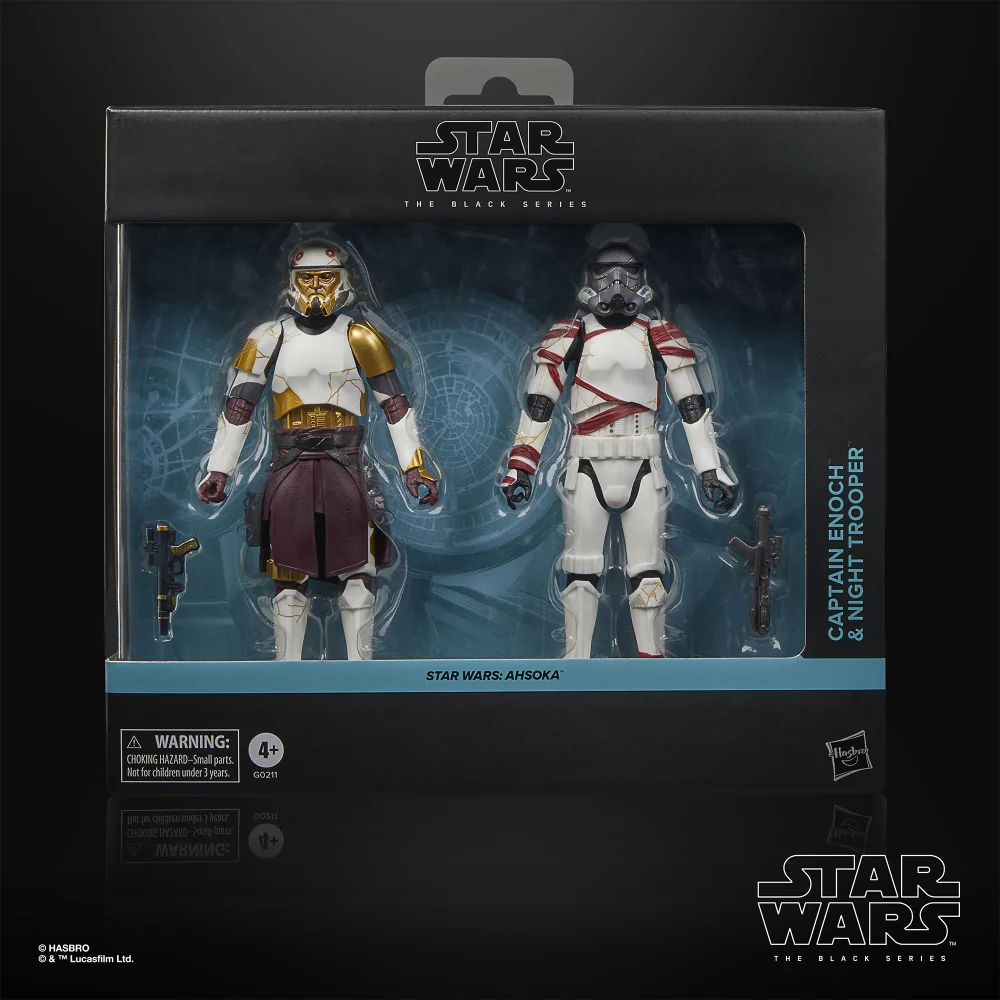 Hasbro Star Wars The Black Series Captain Enoch & Night Trooper, Star Wars: Ahsoka Collectible 6 Inch Action Figure 2-Pack Image 1