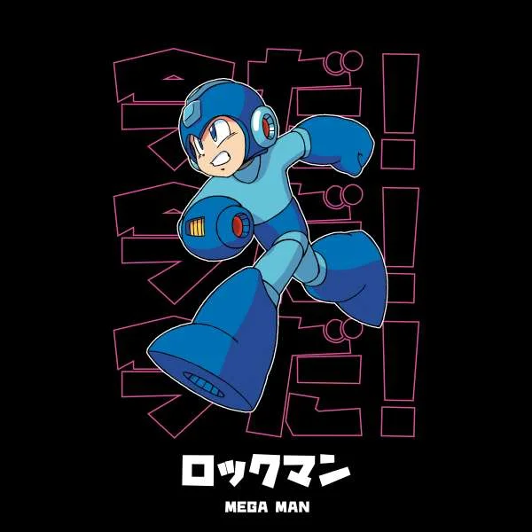 Mega Man Is Coming Unisex T-Shirt - Black