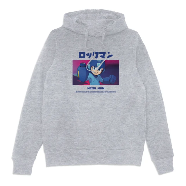 Mega Man Everlasting Hoodie - Grey