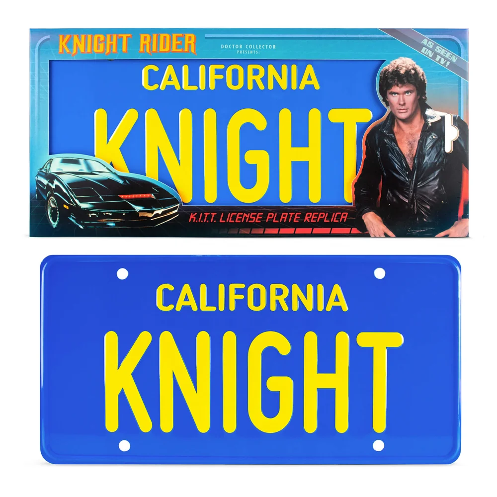 Doctor Collector Knight Rider License Plate Image 1