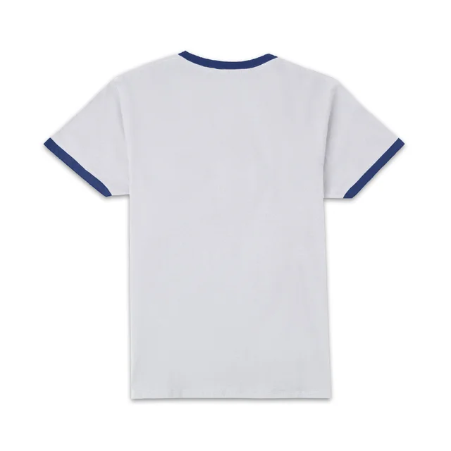 Ghostbusters Stay Puft Unisex Ringer T-Shirt - White/Navy