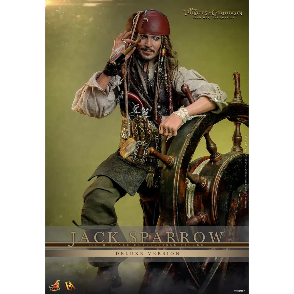 Hot Toys 1:6 Scale Pirates of the Caribbean: Dead Men Tell No Tales Jack Sparrow Deluxe Edition Statue Image 1