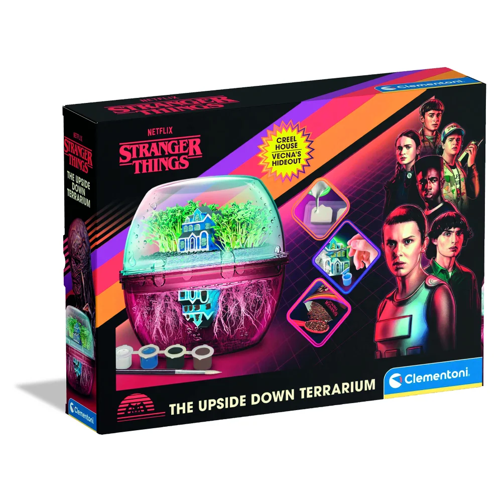 Clementoni Stranger Things Vecna's Upside Down House Terrarium Image 1