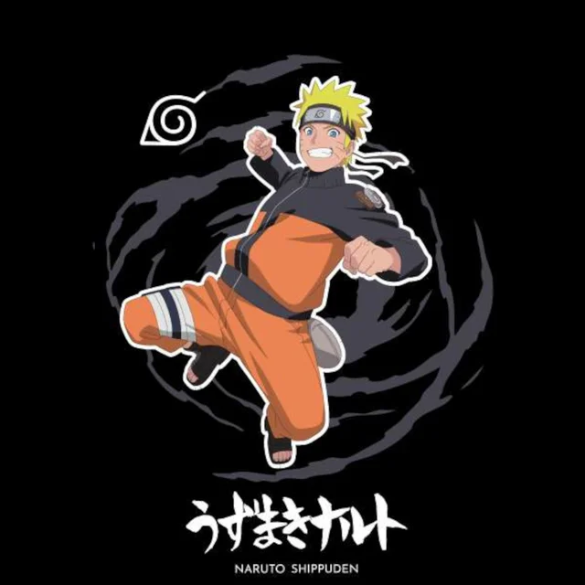Naruto Jump Unisex T-Shirt - Black