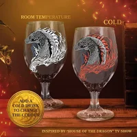House of The Dragon Colour Changing Glass Goblet - undefined undefined
