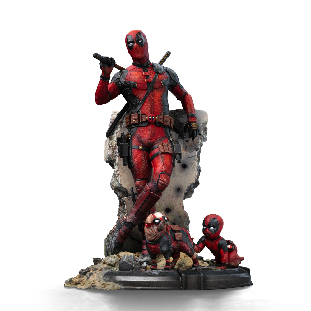 Iron Studios Marvel Deadpool & Wolverine 1/10 Art Scale Deadpool Statue Image 1