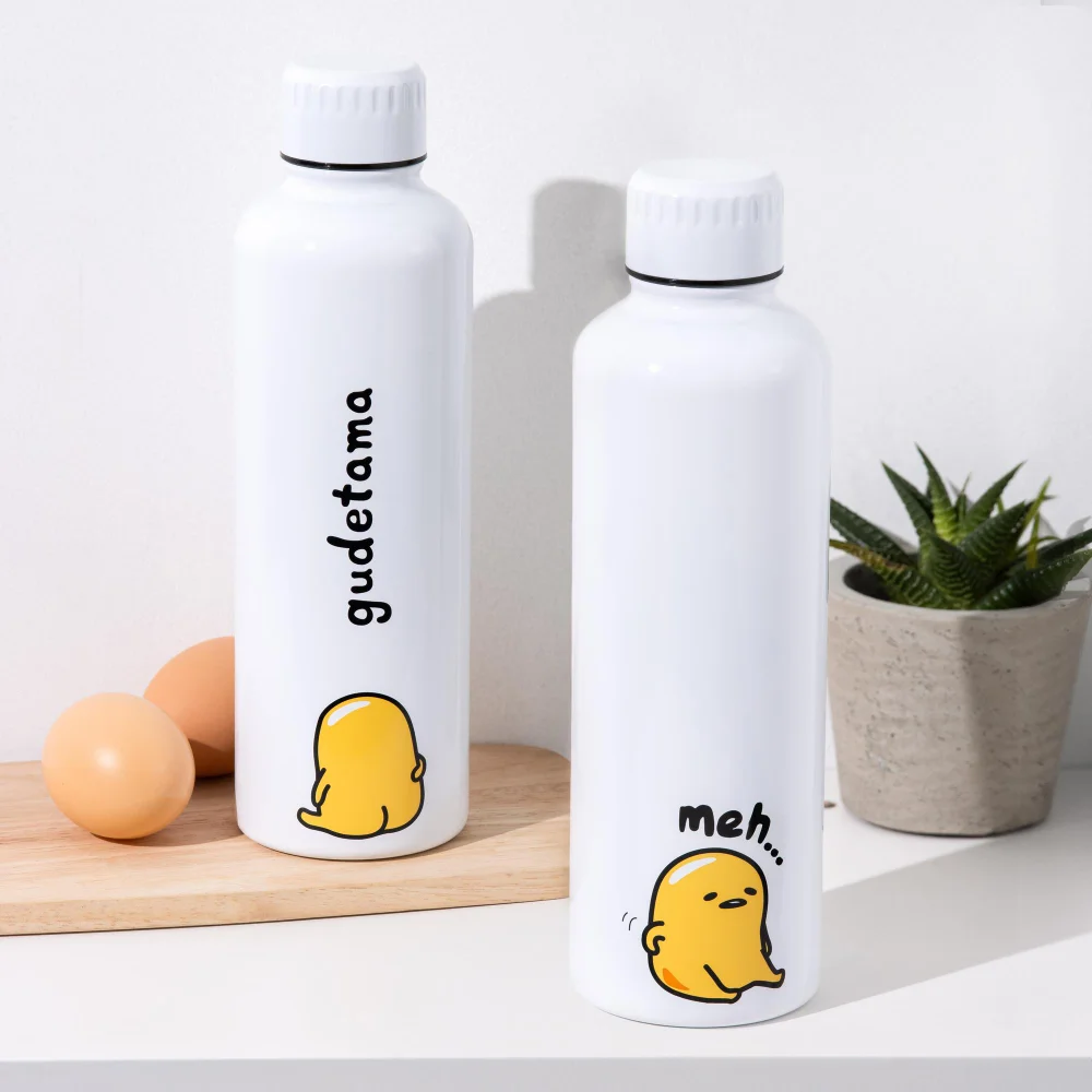Gudetama Metal Water Bottle Image 1
