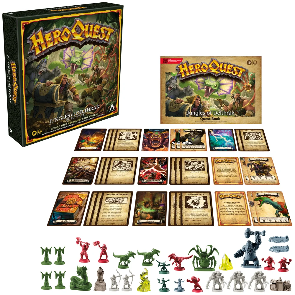 Avalon Hill HeroQuest Jungles of Delthrak Quest Pack, Requires HeroQuest Game System to Play Image 1
